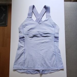 RARE COLOR Lululemon Crossback Strap Tank w/Bra 8